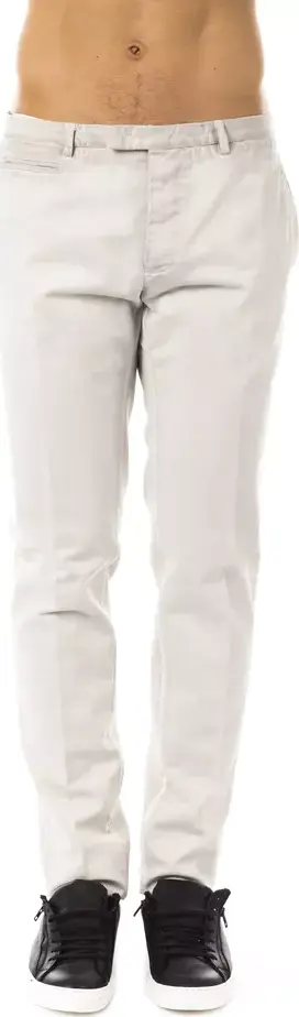 Gray Cotton Men Pant