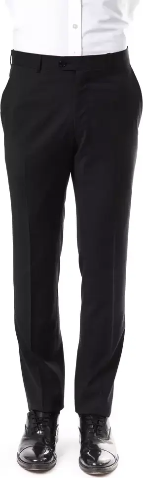 Gray Wool Men's Suit Pants