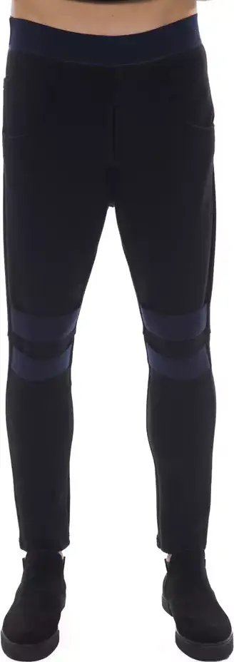 Black Viscose Men Pants