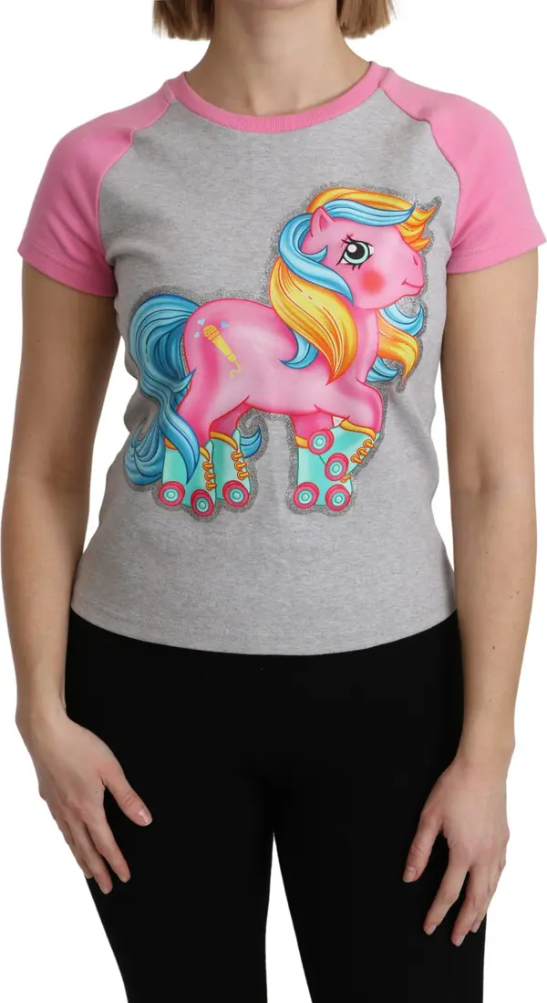 Gray and pink Cotton T-shirt My Little Pony Top