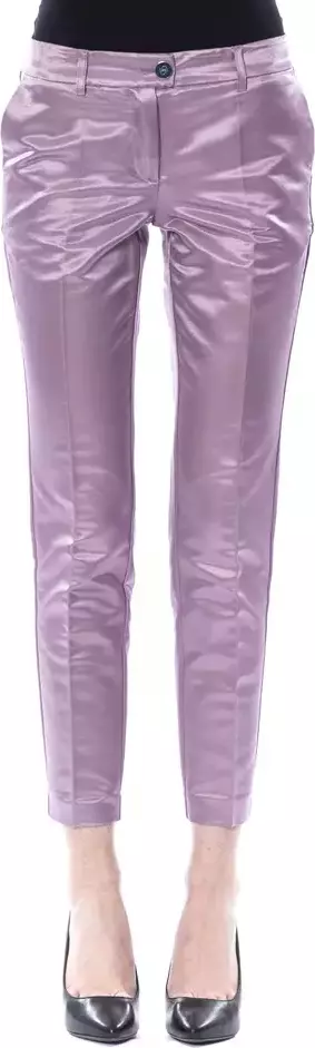 Purple Cotton Women Pants