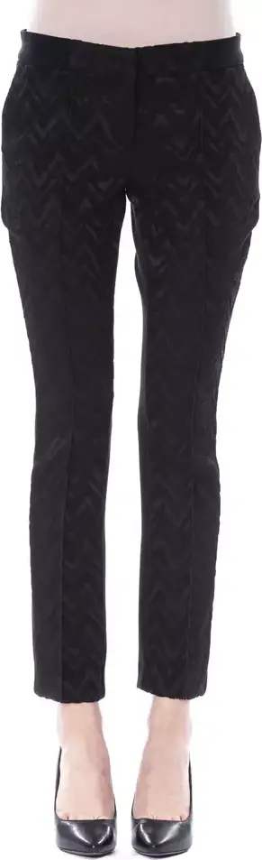 Black Marabou Women Pants