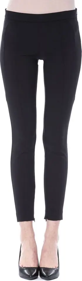 Black Polyester Women's Skinny Pant