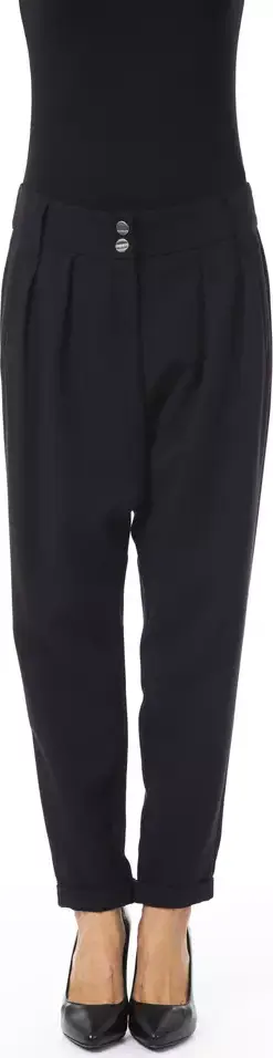 Black Polyester Women Pant