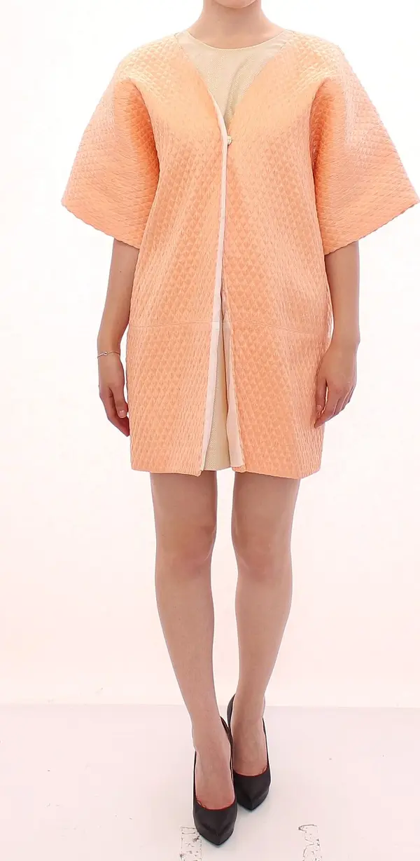 Pink Short Sleeves Jacket Coat