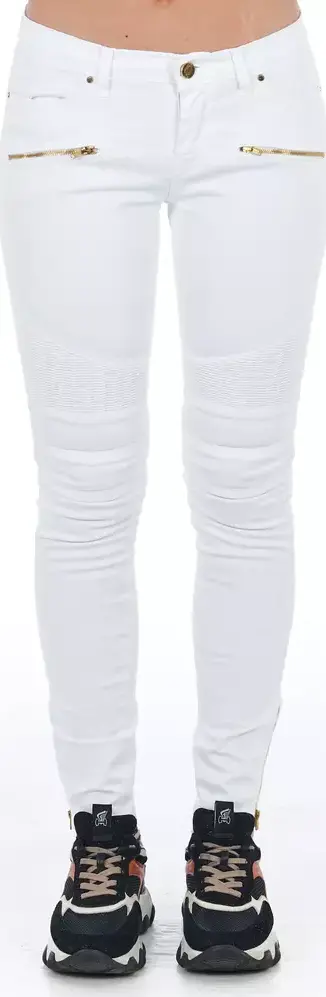 White Cotton Women Jeans