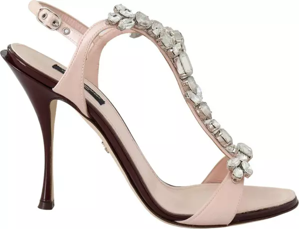 Pink Crystals Heels Keira Sandals