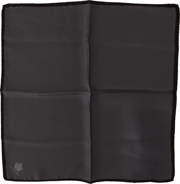 Gray 100% Silk Square Handkerchief Gray 100% Silk Square Handkerchief