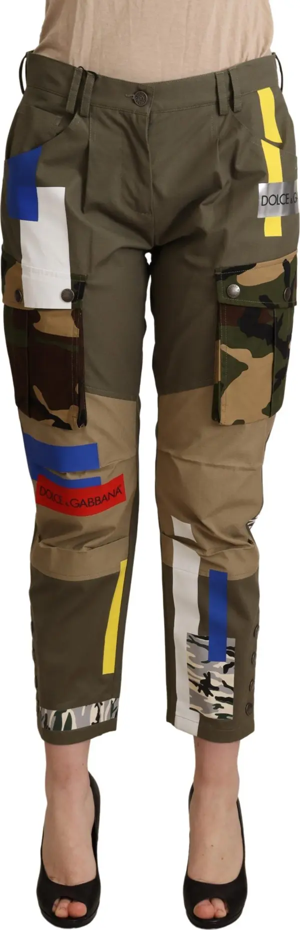 Green Military Cargo Trouser Cotton Pants