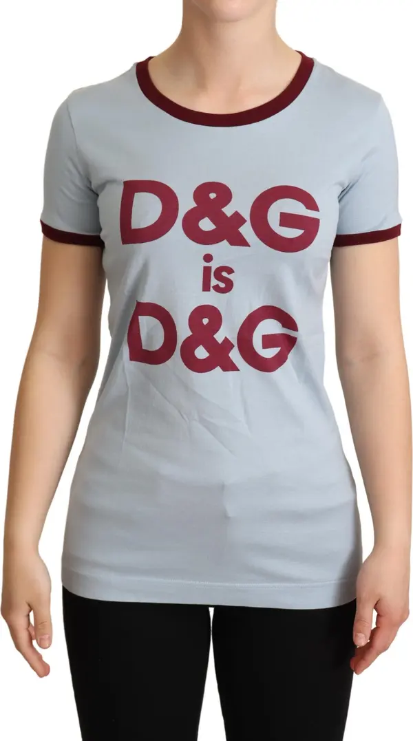 Blue Crewneck D&G Top T-shirt