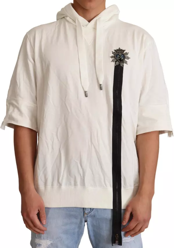 White Hooded Limited Edition Sweater