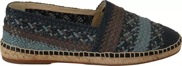 Blue Gray Slip On Buffalo Espadrille Shoes