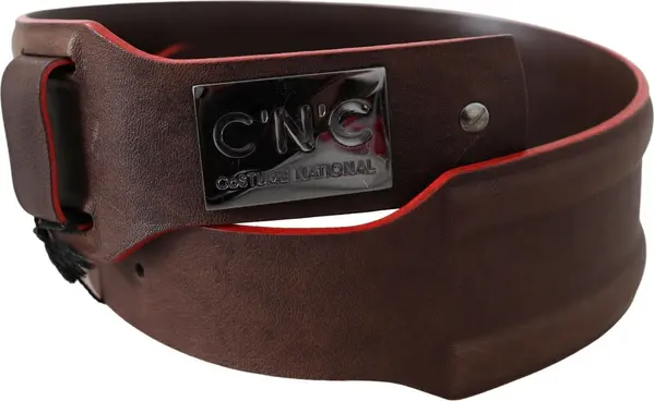 Dark Brown Genuine Leather Belt
