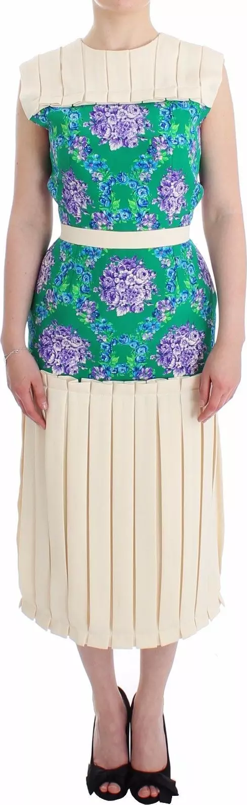 Multicolor Dress Gown Floral Sleeveless Gown