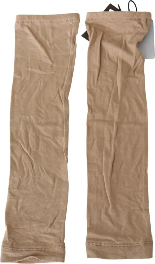 BeigeViscose Women SleevesArm Warmer