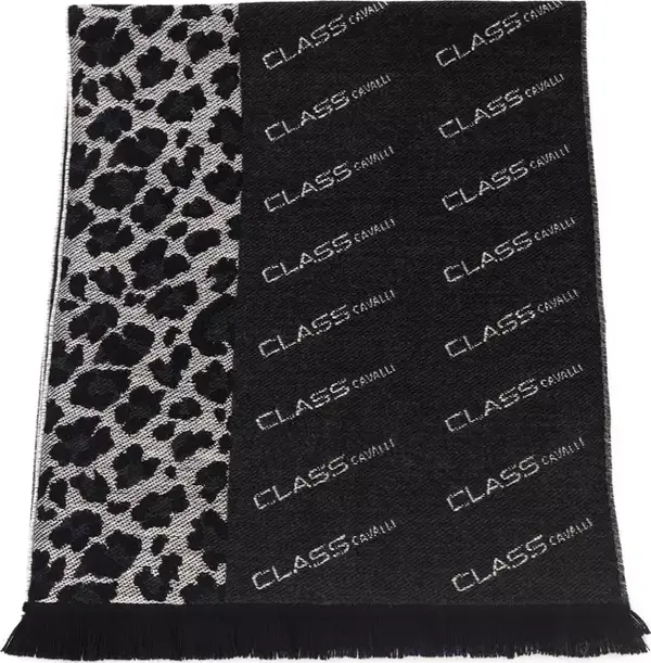 Black Wool Men Scarf