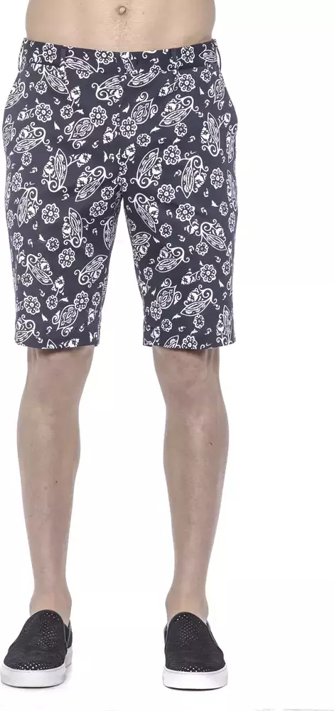 Blue Cotton Men's Bermuda Shorts