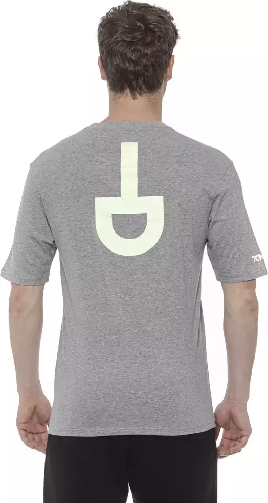 Gray Cotton Men T-Shirt