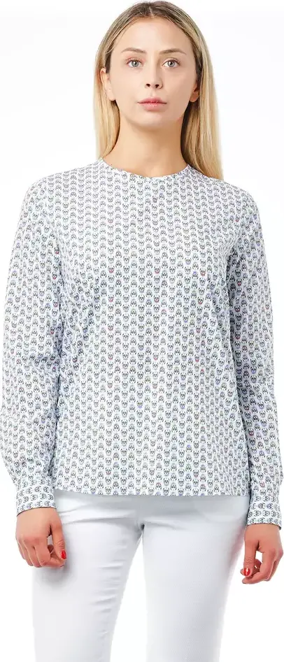 White Cotton Women Blouse