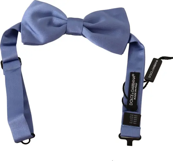 Purple 100% Silk Adjustable Neck Papillon Bow Tie