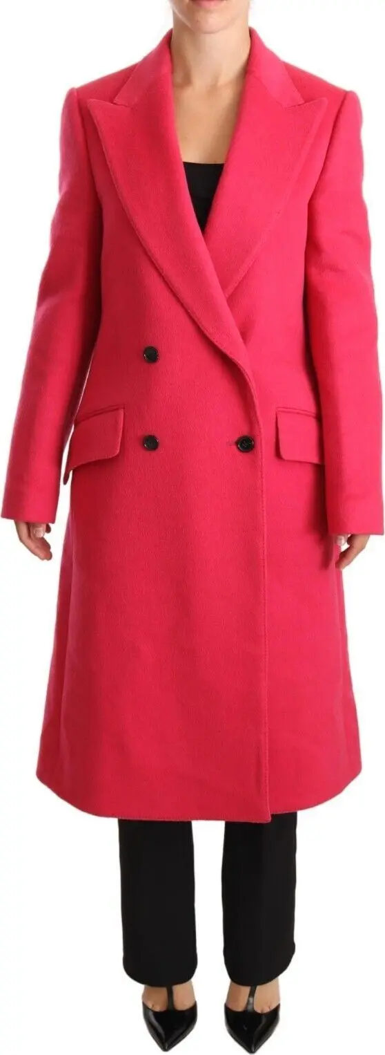 Pink Double Breasted Trenchcoat Jacket