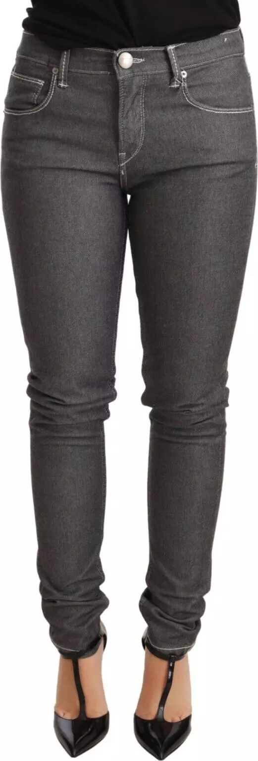 Gray Low Waist Skinny Denim Trouser Jeans