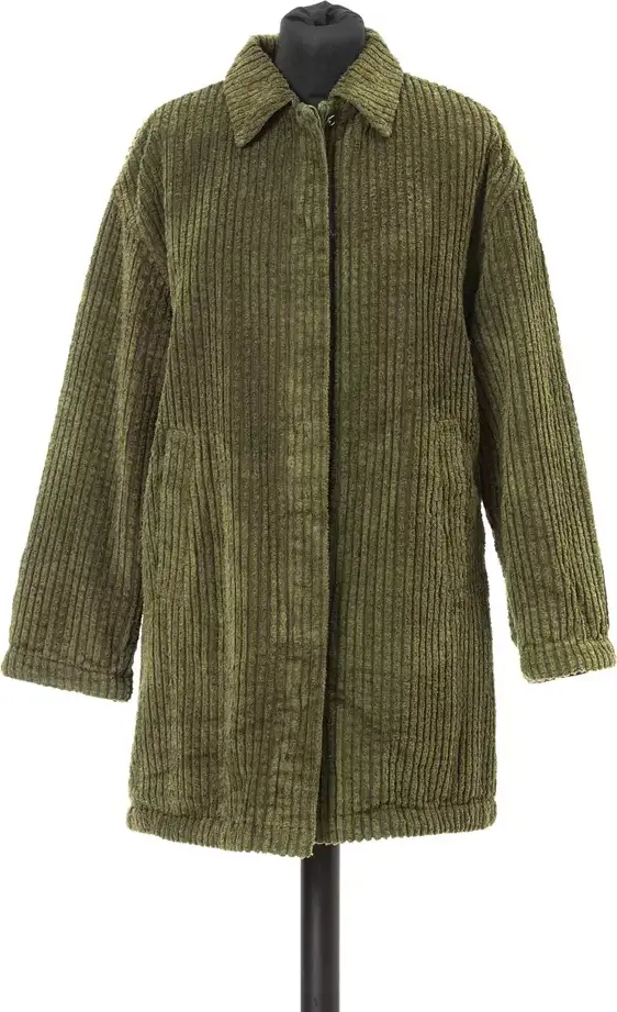 Green Cotton Women Jacket