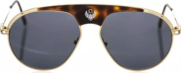 Brown Metallic Fibre Men Sunglass