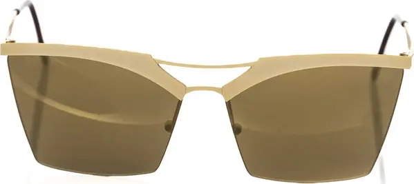 Gold Metallic Fibre Women Sunglass
