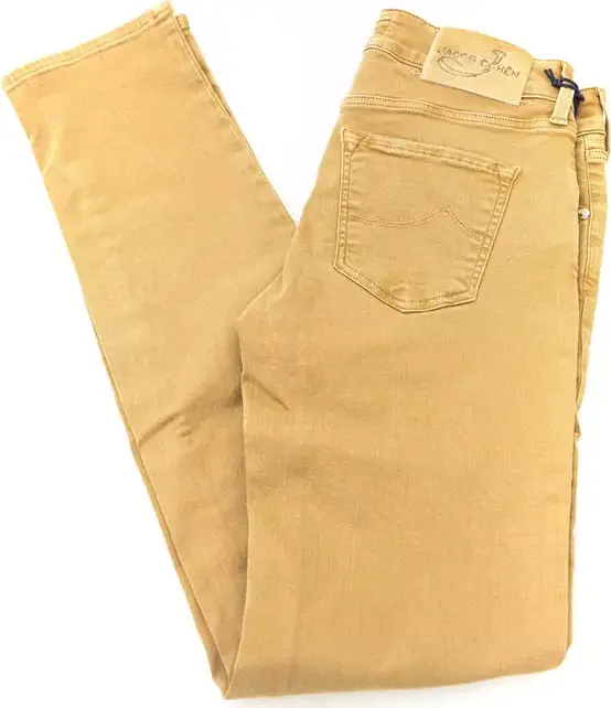 Beige Cotton Women Jeans