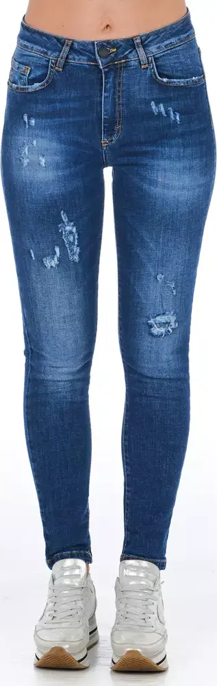 Blue Other Fibres Women Jeans