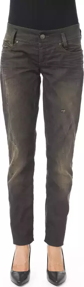 Black Cotton Women Jeans