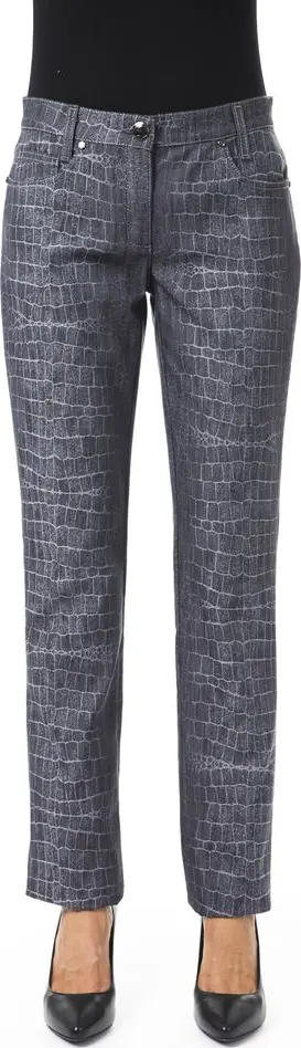 Black Viscose Women Pants