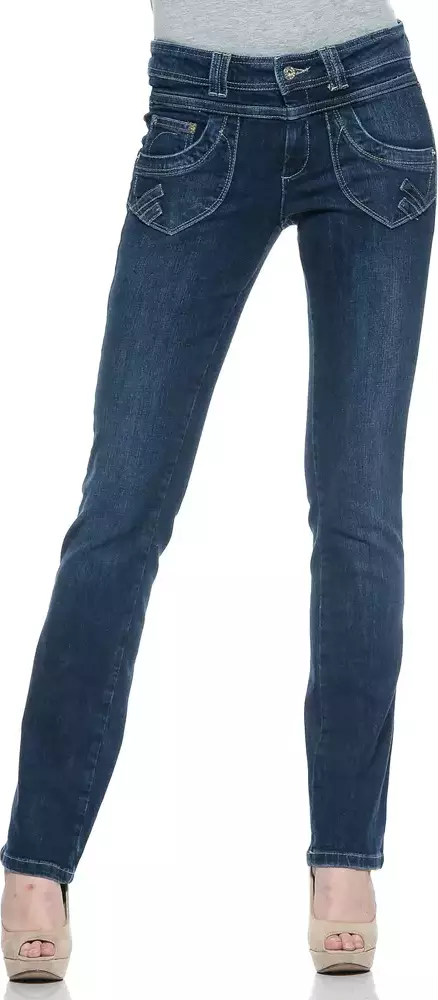 Blue Cotton Women Jeans