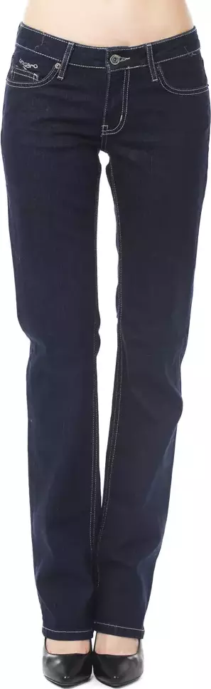 Blue Cotton Women Jeans