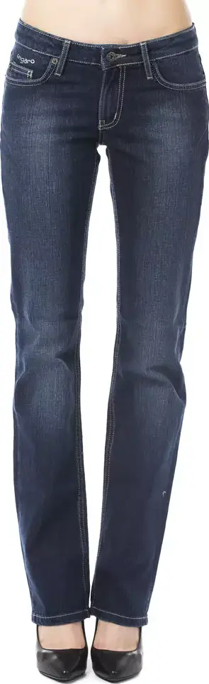 Blue Cotton Women Jeans