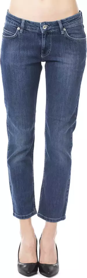 Light Blue Cotton Women Jeans