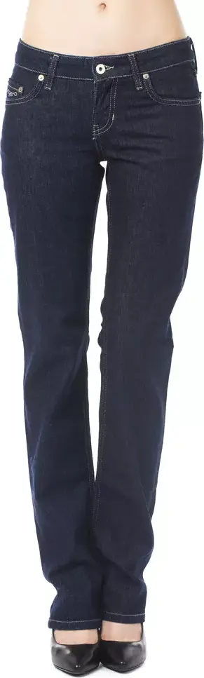 Blue Cotton Women's Jeans