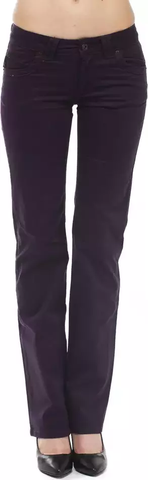 Purple Cotton Women Jeans