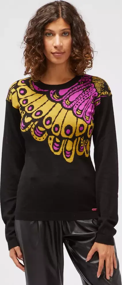 Black Wool Women Sweater