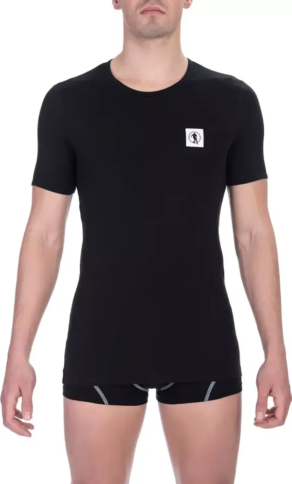 Black Cotton Men T-Shirt Twin Pack
