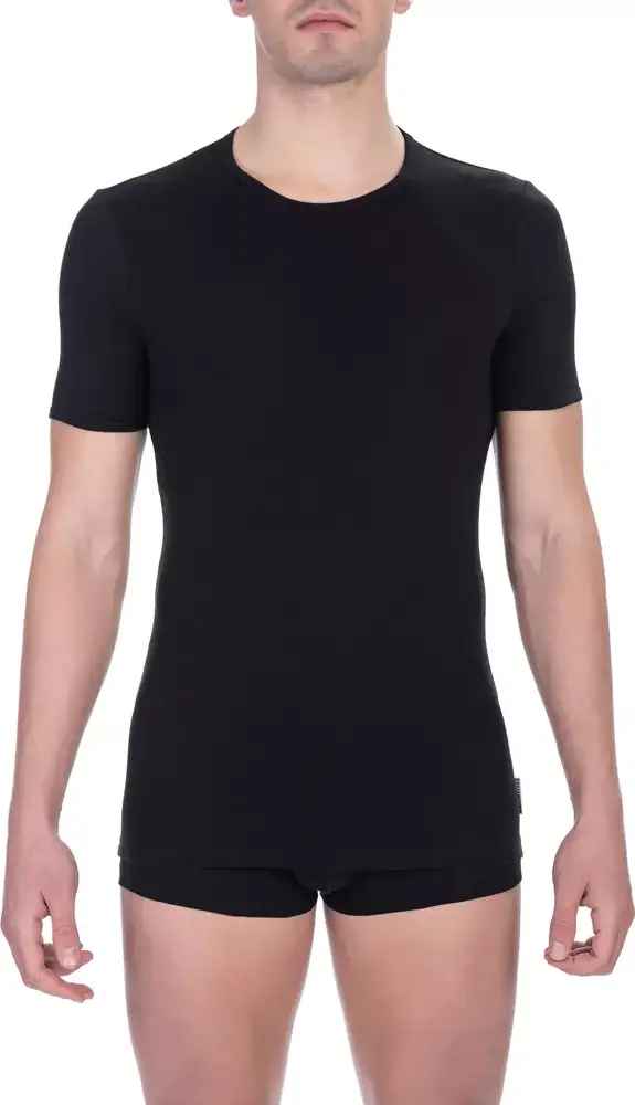 Black Cotton Men's T-Shirt