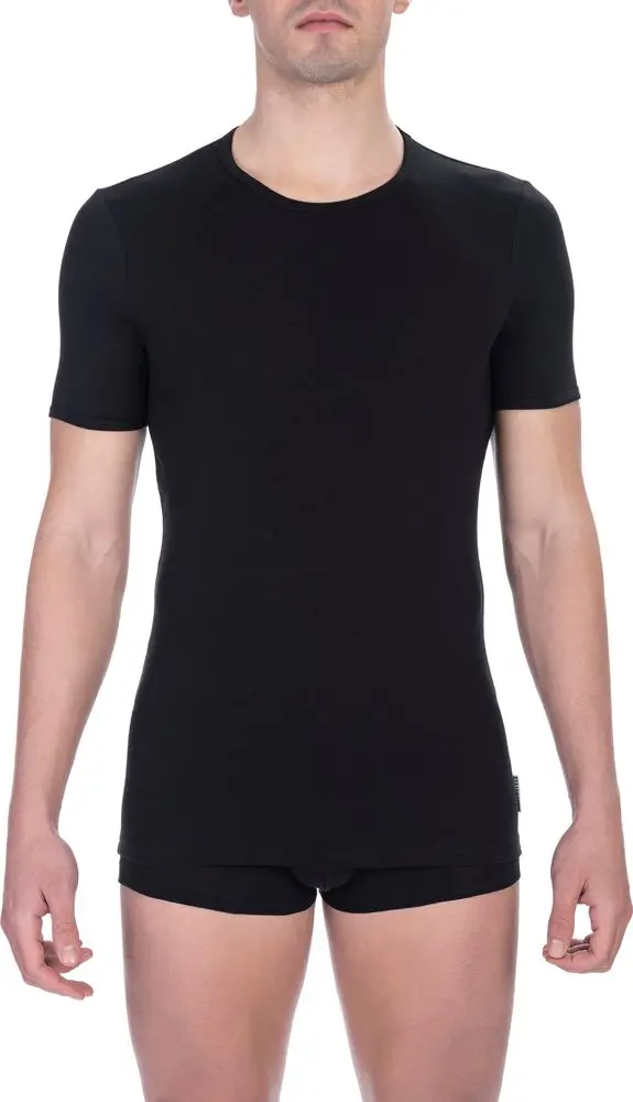 Black Cotton Men's T-Shirt
