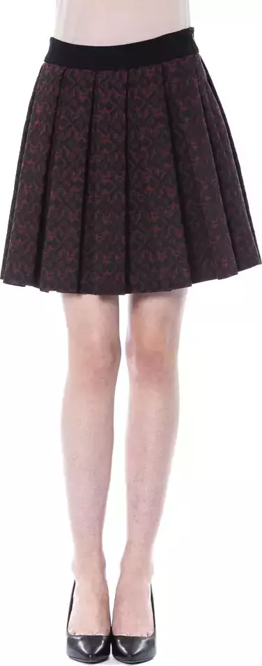 Brown Cotton Women Skirt
