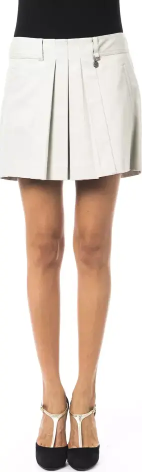 Gray Cotton Women Skirt