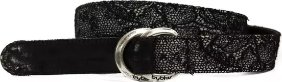 Black Wool Women Belt