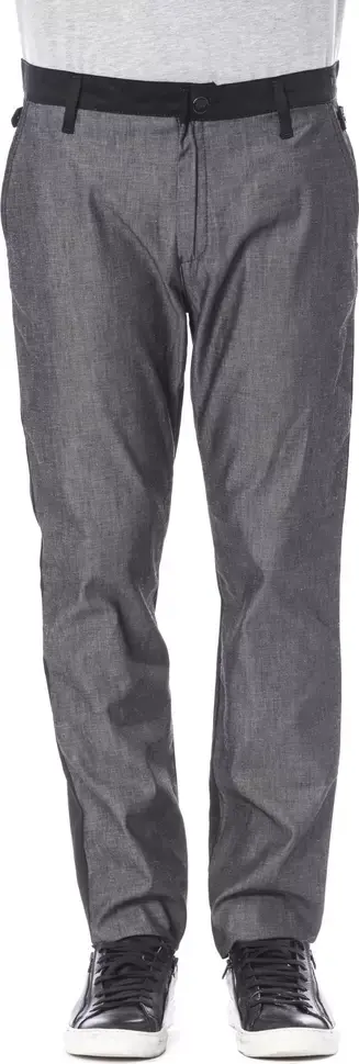 Black Cotton Men's Pant