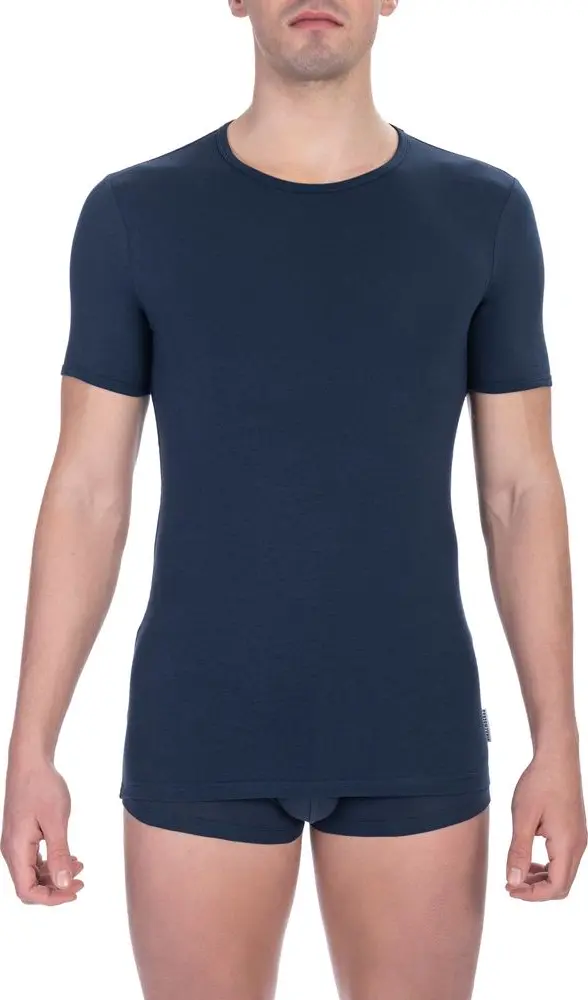 Blue Cotton Men's T-Shirt