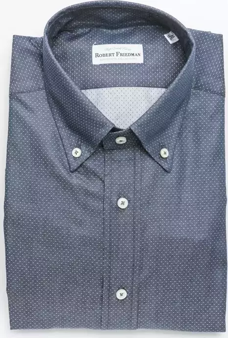 Blue Cotton Men's Shirt