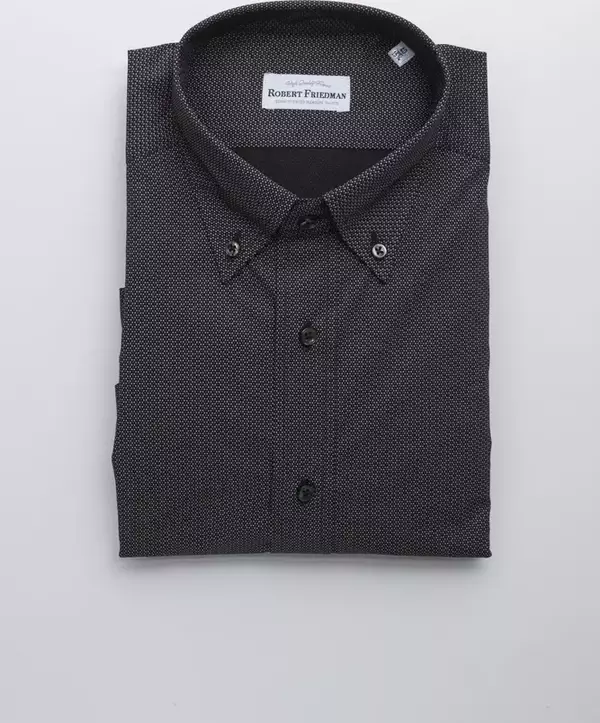 Black Cotton Men's Shirt